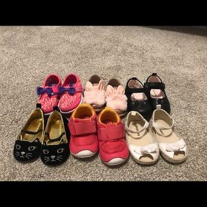 Bundle of Baby/toddler girl shoes 6 pairs